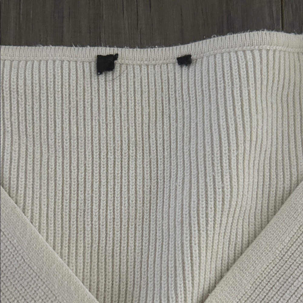 Forever 21 Cream Ribbed Crop Top - Picture 2 of 2